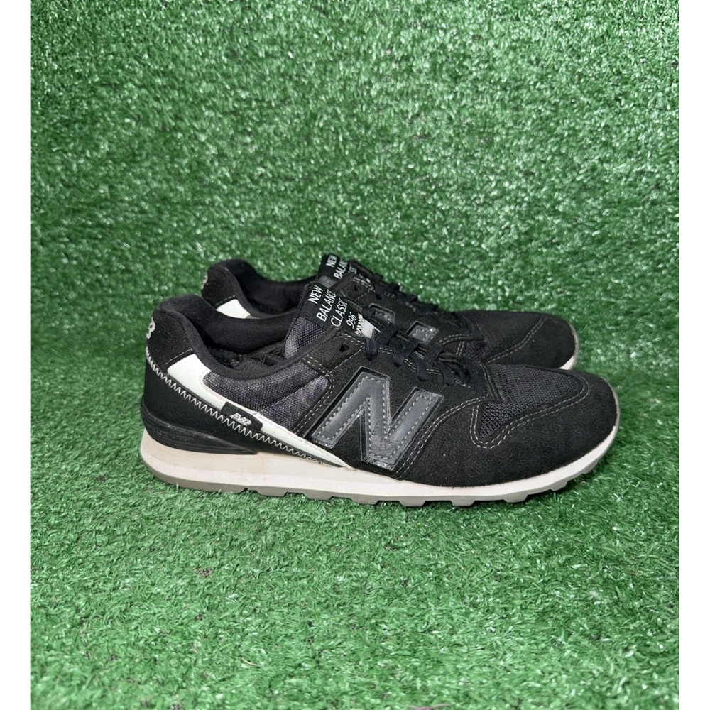 New Balance 996 Suede Womens Size 6 Black White Running Shoes Athletic Sneakers